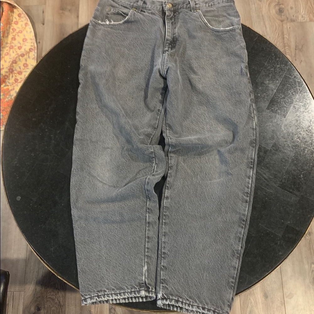 L.L. Bean Men's Flannel Lined Jeans 35x30 - Picture 4 of 9